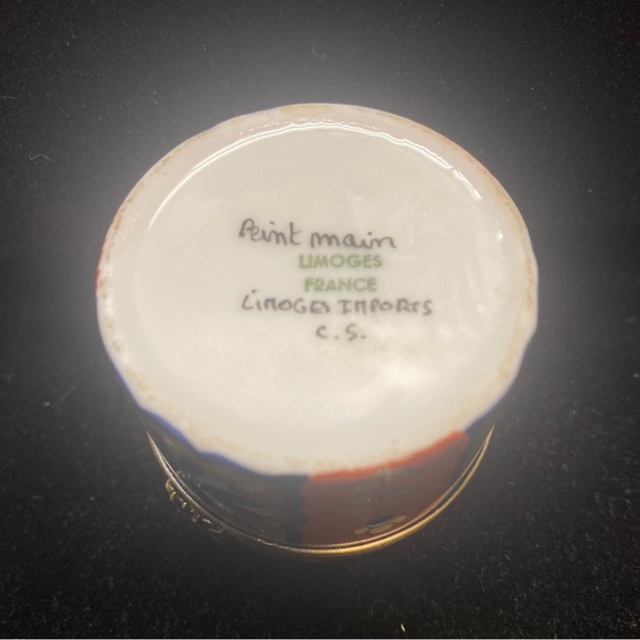 VTG Limoges France Peint Main Trinket Box - Picture 3 of 7